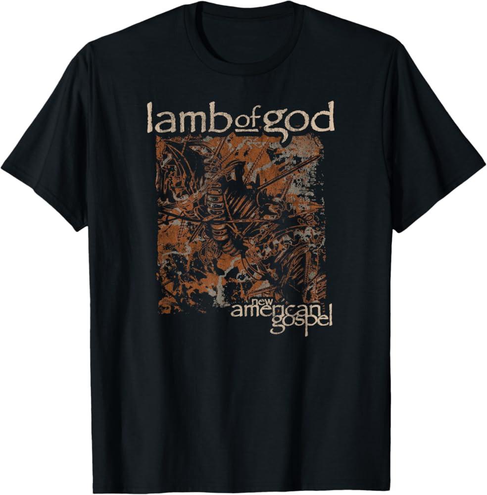 Hot New American Gospel Lamb Of God TShirt S234XL Cotton Black SA497 XXL