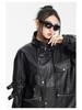 ANSWER ME Unisex Retro PU-Leder Motorradjacke - Trendy, Locker, Lässiger Mantel W251