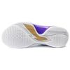 New LINING Basketball Shoes Men's Low top White/Purple/Gold ABPU001-12