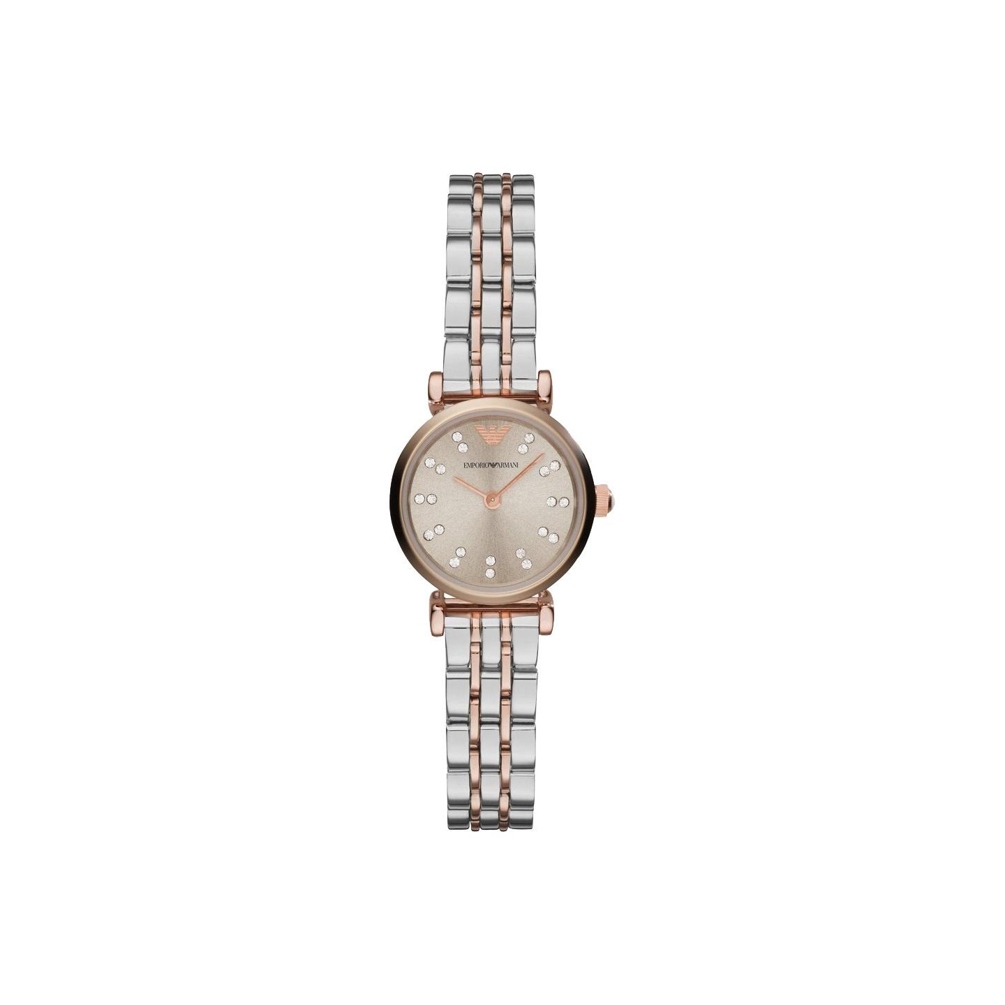 

Emporio Armani Quartz Watch Stainless Steel Band Mother Of Pearl Dial Elegant Fashion Women watches AR1841 Regular Watch Box