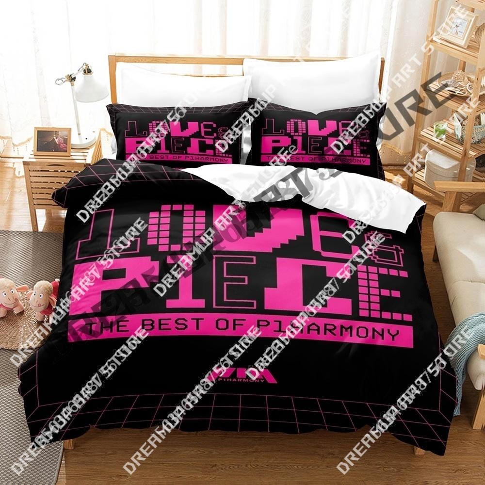 3D Print Kpop P1Harmony Bedding Set Twin Queen King Full Size Duvet Cover Pillowcase Bed boys girls Adult Home Textiles