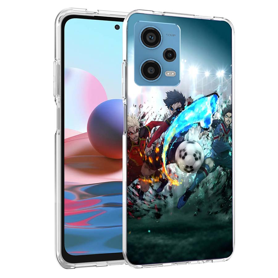 Blue Lock Anime Phone Case For Redmi Note 13 12 14 15 Pro Plus 13R 11 11T 11E 11S 10 Pro 10S 9 9S Cover Cell Clear TPU Capa Case
