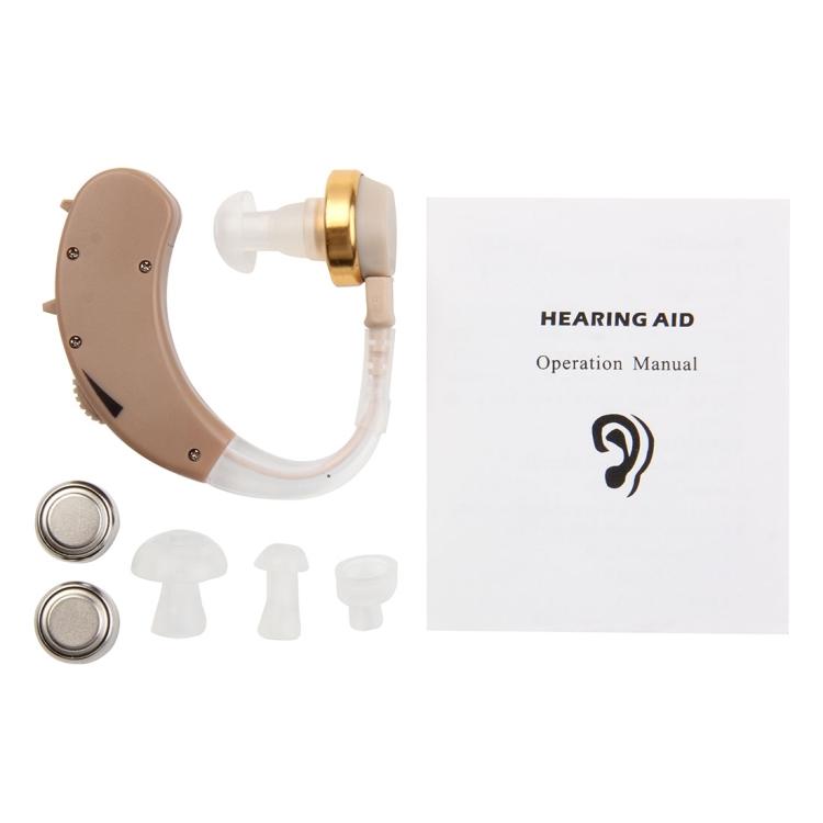 Behind Ear Sound Amplifier Adjustable Tone Hearing Aid