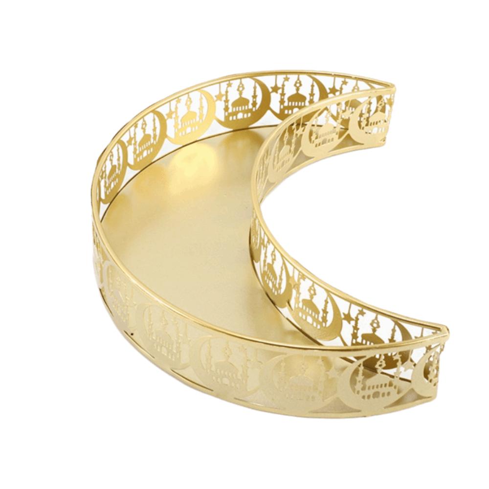 

Gold Color Fruit Tray Iron Material Display Holder New Dessert Tray Table Decor Moon