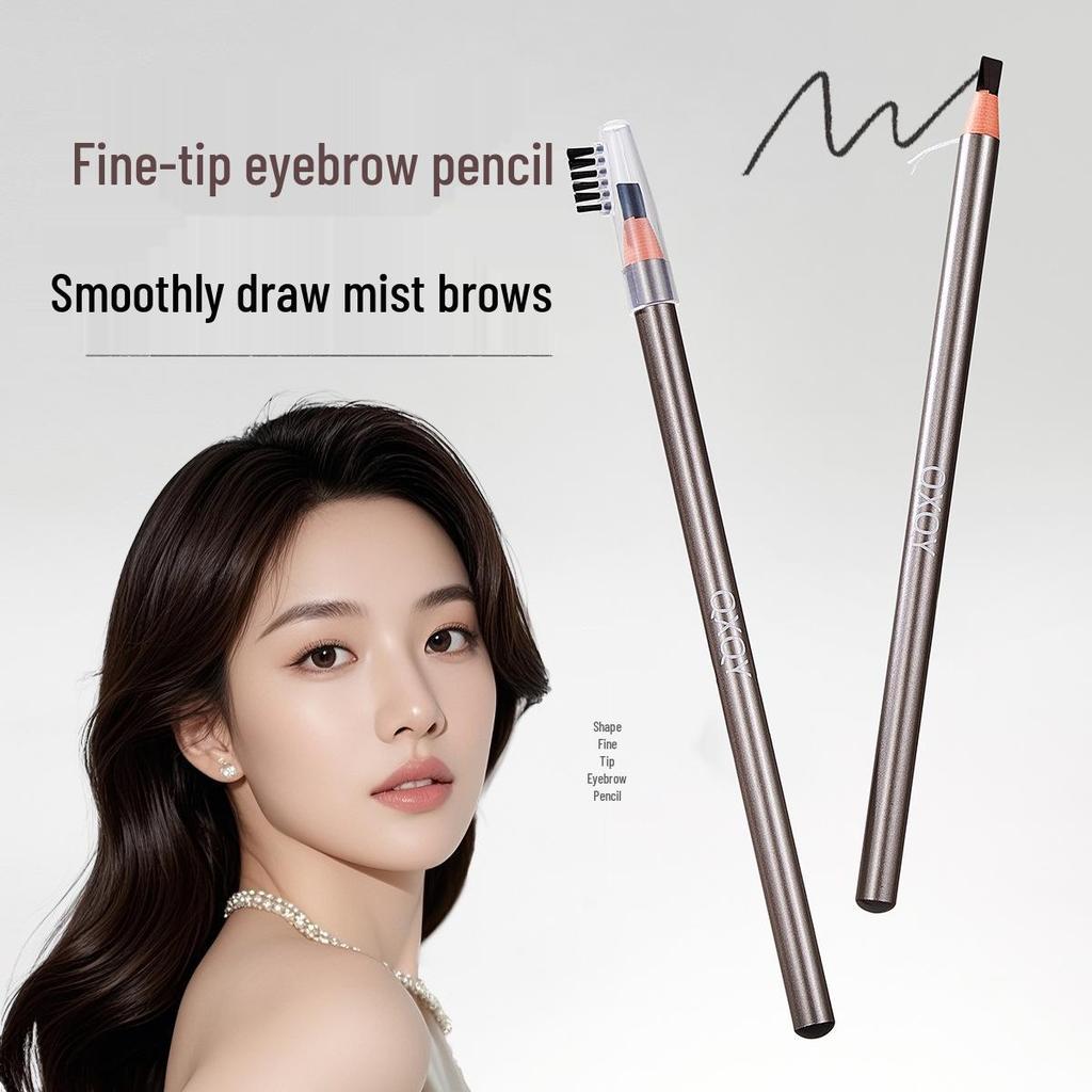 QXQY Shape Fine Tip Eyebrow Pencil: Smooth, Richly Pigmented, Long-Lasting & Smudge-Proof for Defined, Natural Strokes.