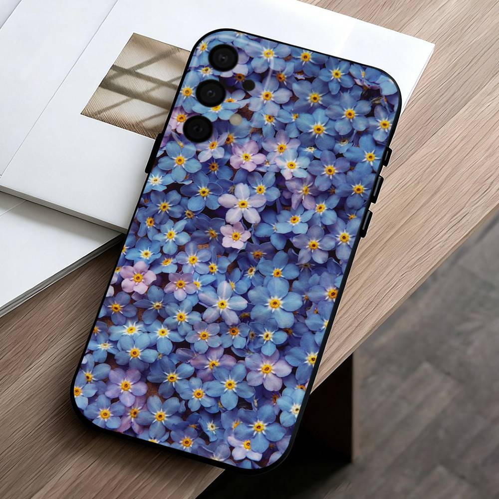 F-Flowers A-art  phone Case For Samsung Galaxy A73,A72,A71,A70,A53,A52,A51,Others Soft Black Shell Samsung a71 5g