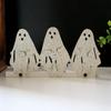 Portable Halloween Candle Holder Funny Halloween Ornament Party Decor Ghost Candle Stand  Garden