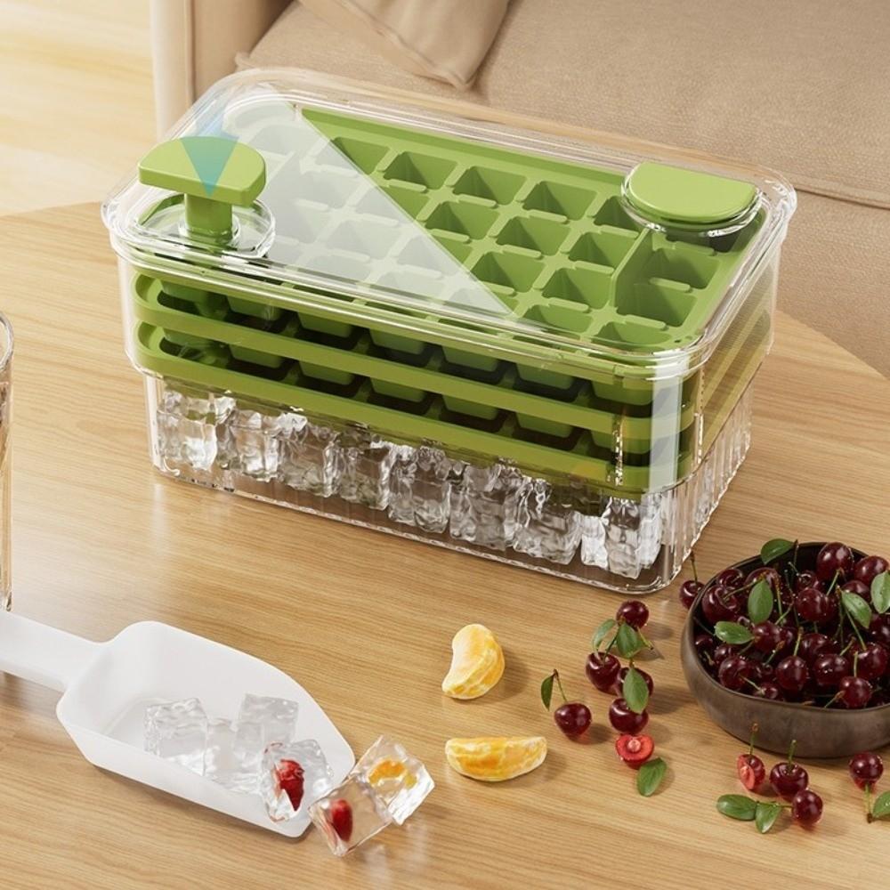 With Lid Ice Making Trays 28/56/84 Slots Ice Cube Storage Box Reusable Ice Cube Bucket Home Use