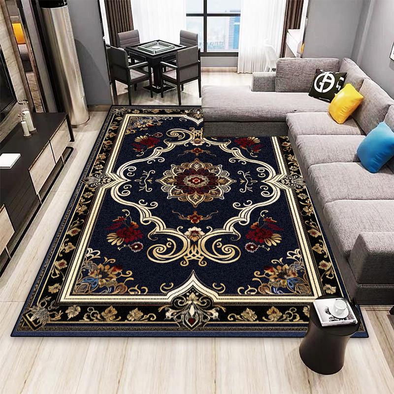 Nordic Persian Style Carpet for Living Room Home Decoration Retro Lounge Rugs Soft Bedroom Carpets Non-slip Bedside Mat Washable