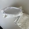 Lace Fabric Polka Dot Makeup Bag for Women Girl Female's Cosmetic Pouch for Fresh & Sweet Style Brush Toiletry Bag Case