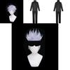 Costume Cosplay di Alta Qualità di Jujutsu Kaisen Gojo Satoru Con Parrucca Elegante Per Uomo