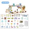 3D Puzzle Track Car Toy Set Assembling Scene Maze DIY Rail Car Amusement Park Puzzles Track Vehicle Creative Game Logic Kits Toy