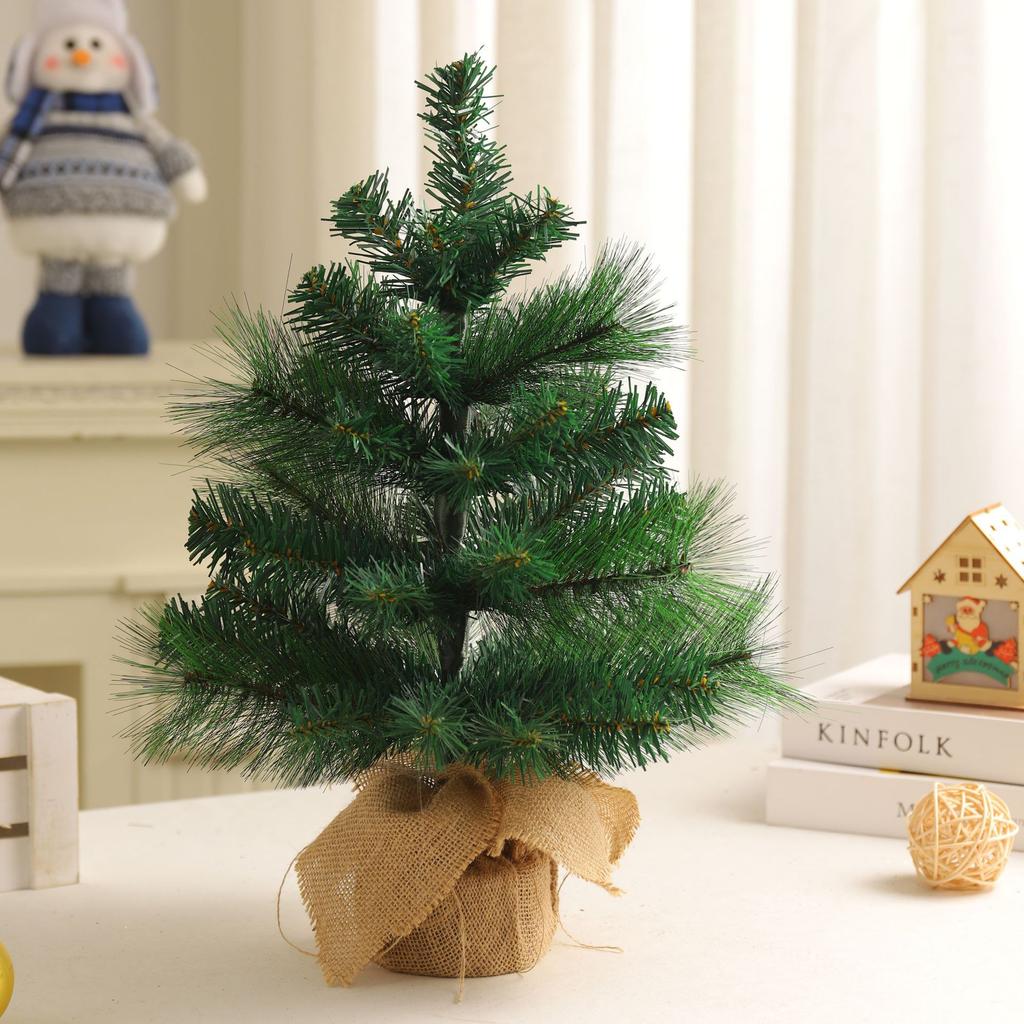 Christmas Decoration Desktop Christmas Tree Home 45CM60CM Ornament Mini Plush Tree Simulation Tree Package