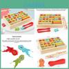 Wooden Fishing Learning Box For Kids With Magnetic Fish Educational Toy For Early Development