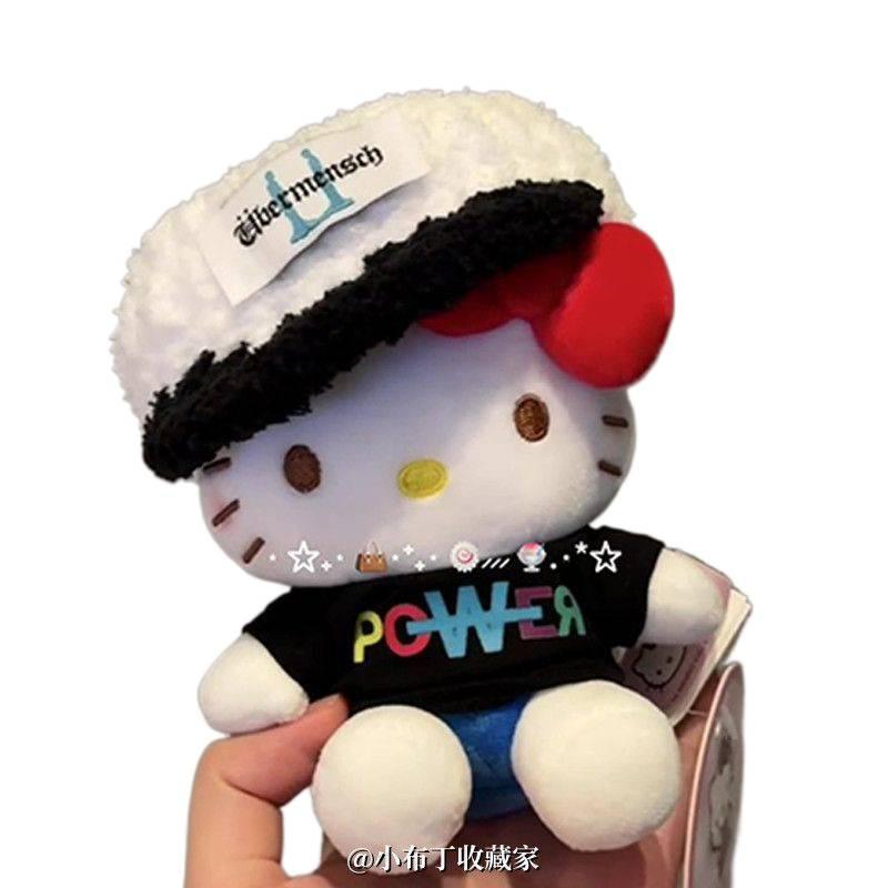 Cute Hello Kitty Plush Doll Keychain Celebrity Style Backpack Hat Decoration Fashion Bag Accessory Pendant