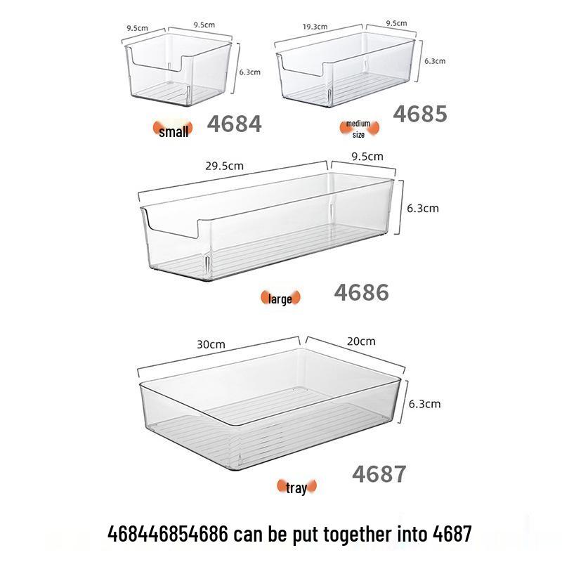 Japanese-Style Transparent Mirror Cabinet with Drawer for Cosmetics, Lipstick, Toiletries, Stationery, and Eyebrow Pencil Storage