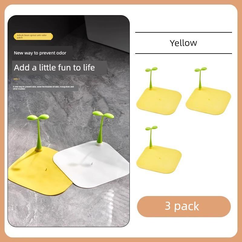 Bean Sprout Drain Deodorizer Pad, Anti-Clogging Silicone Seal Cover for Bathroom, Anti-Insect and Anti-Odor Device