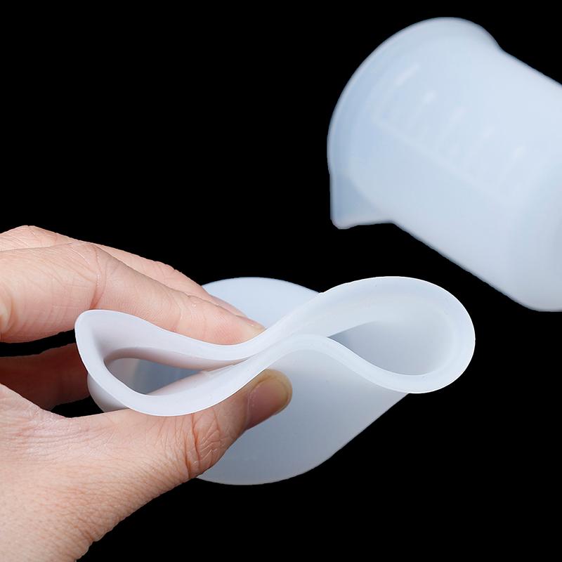 5/10Pcs Food Safe Silicone Measuring Cup Flexible Easy-pour Liquid Measuring Tool for Kitchen Baking Soap Making