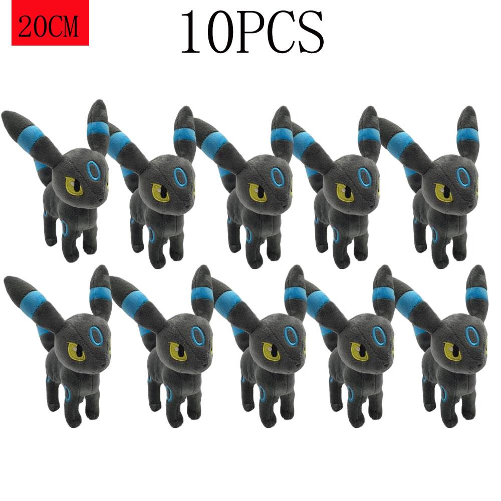 1/10 szt. Zestaw pluszowych zabawek Pokemonów z rodziny Eevee - Sylveon Umbreon Vaporeon Flareon Pikachu Wypchane Lalki Wykwintny Prezent Świąteczny dla Dzieci