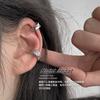 Design Sense Retro Ear Clips Without Ear Piercings Women's High Sense Niche Silver Earrings Cold Wind Ear Bone Clips