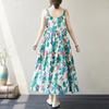 Summer Art Retro Pullover Sleeveless Vest Loose Plus Size A-line Dress for Women Casual Dresses