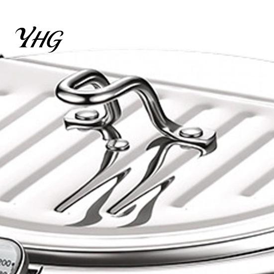 Portable Outdoor Camping Fryer Stainless Steel Stovetop Deep Pot with Thermometer, 2.2/3.2L Multifunctional Non Stick Tempura Frying Easy Clean