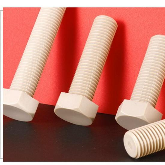 

Heat & Corrosion Resistant PEEK Insulating Hex Plastic Screw M3-M16 for Equipment Assembly M1*M2