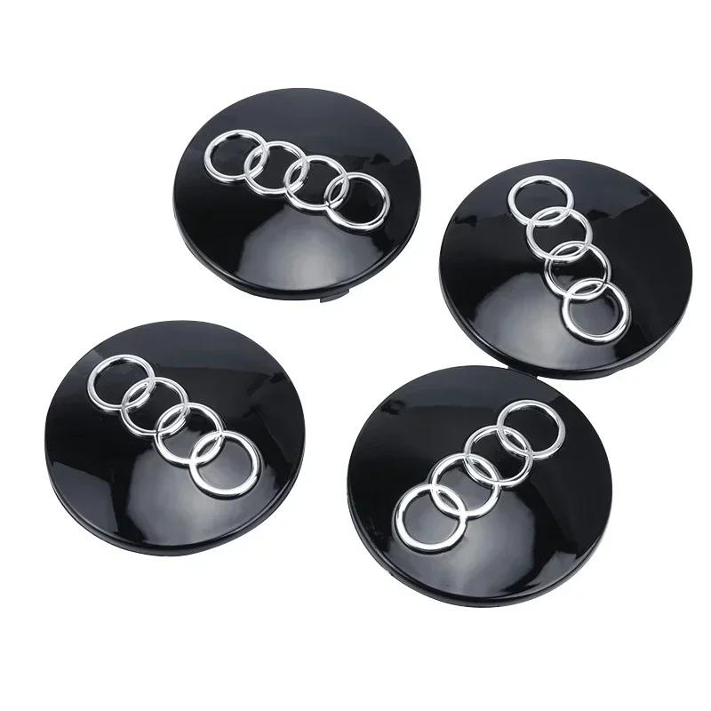 Hub Caps Hot New For 69we4Pcs 68mm 69weCar Wheel Center Hub Cap Covers Auto Rim Cover Emblem Badge For 69wesline TT Q2 Q3  69we