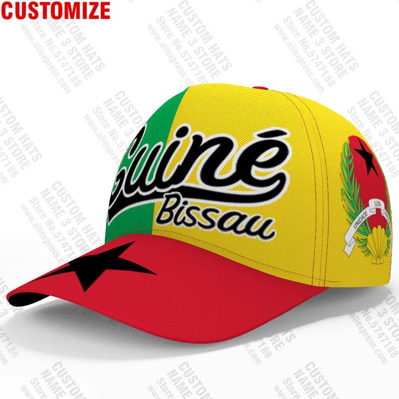 Guinea Bissau Baseball Cap Custom Made Name Number Team Logo Gw Hats Gnb Country Travel Guinee Nation Flags Print Po Headgear