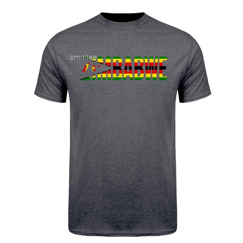 ITS IN MY DNA Simbabwe T-Shirts Grafik Baumwolle Streetwear Kurzarm Geburtstag Simbabwische Flagge Afrika Geschenk T-Shirt Unisex HJ046
