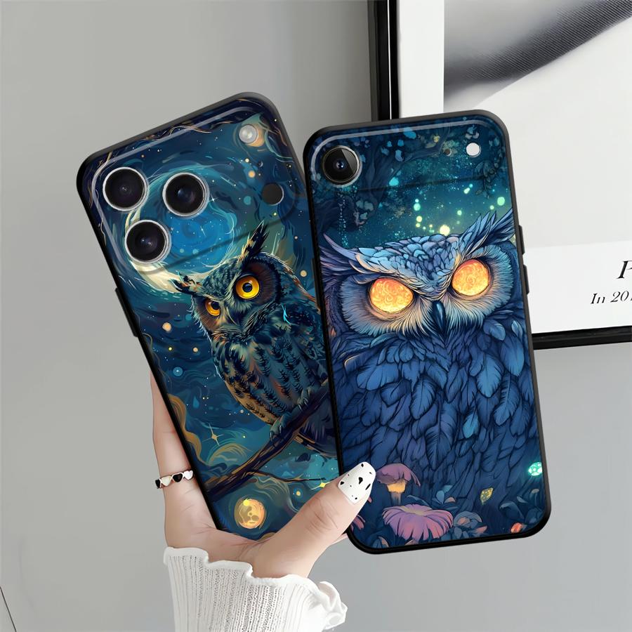Fantasy Owl Case for Apple iPhone 17 Pro Max 13 Air 14 XR XS MAX 12 16 15 Pro 7 8 11 Funda Phone Cover