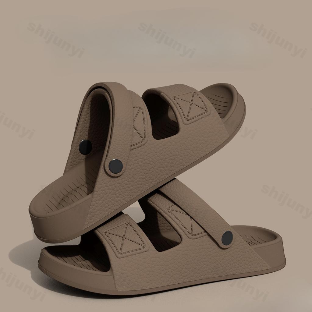 Fashion Men's Summer Driving Slippers 2025 New Style Non Slip Odor Resistant Outdoor Beach Hollow Breathable Comfortable Casual Sandals