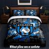 Set Biancheria da Letto Design Atalanta FC 1 Copripiumino + 2 Federe Morbido Traspirante Biancheria da Letto per la Casa