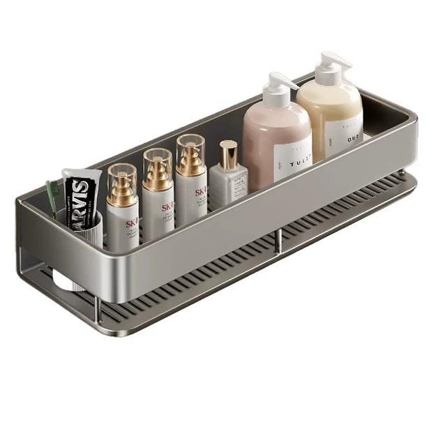 

Estante de almacenamiento para baño sin taladros organizador de pared para ducha y lavabo