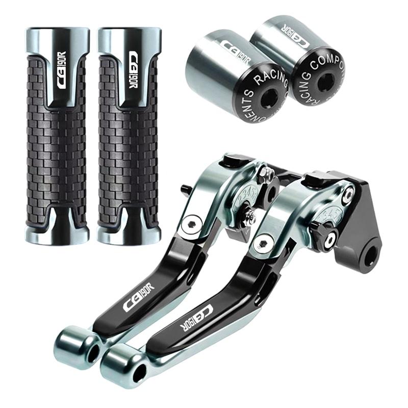 Motorcycle Brake Clutch Levers Handlebar Grips Ends CNC Aluminum For Honda CB 190R 2016 CB190R 2017