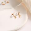 1 Pair Pearl Stud Earrings Hypoallergenic Alloy Earrings Valentines Birthday Anniversary Gifts For Women Girls