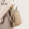 Cushioned Cup Protector Sleeve Crossbody Water Carrier, Wear-resistant Protective with Phone Pocket, Drawstring Cover Closure Portable Pouch