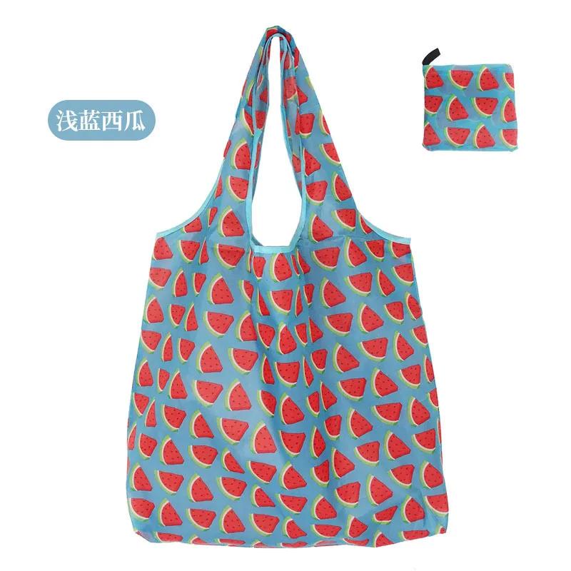 Foldable Reusable Eco Shopping Bag Large Capacity Shoulder Tote Pouch for Grocery Beach Toy Storage Eco-friendly Grocery Package