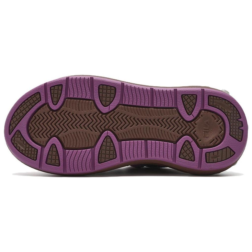 Fila Carrot 1 Casual Comfortable Shock Absorption Wear Resistant Low Top Skate Shoes Women Sneaker Purple Brown F12W411201FPA