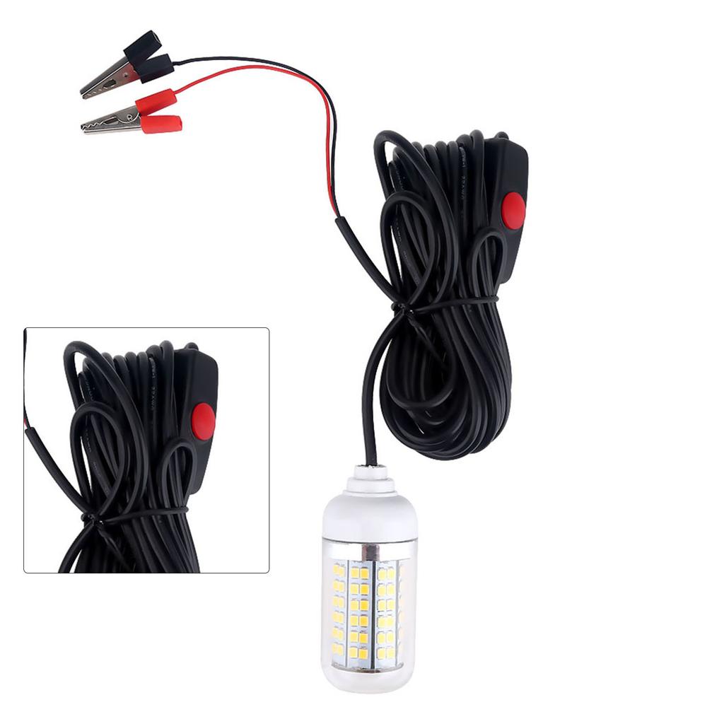 12V Utomhus LED Nedsänkbar Undervattens Nattfiskelampa (Gul)