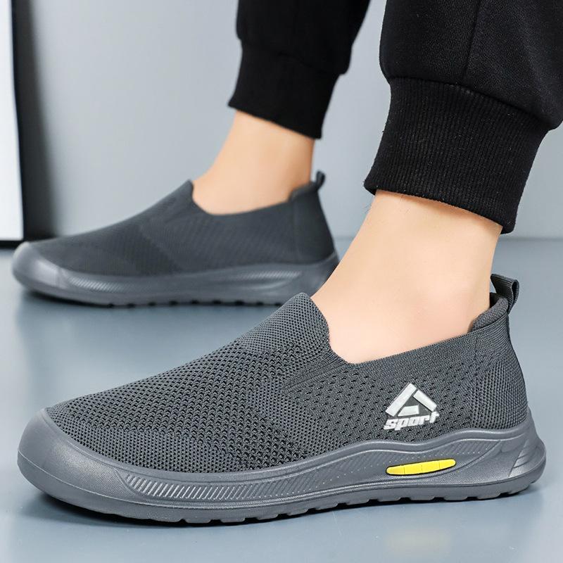 Herrenschuhe Stoffschuhe neu atmungsaktiv und geruchsfrei Mesh-Schuhe Slipper weiche Sohlen Herrenstoffschuhe Freizeitschuhe