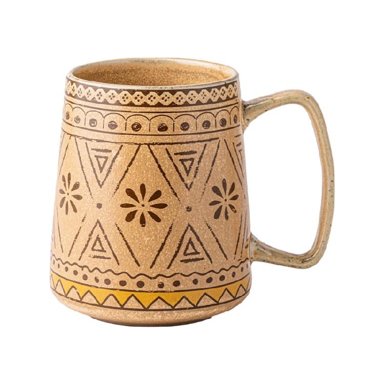 

Spacious 12Cm Tall Ceramic Cup Heat Resistant And Dishwasher Safe Elegant Kitchens Drinkware For Convenience
