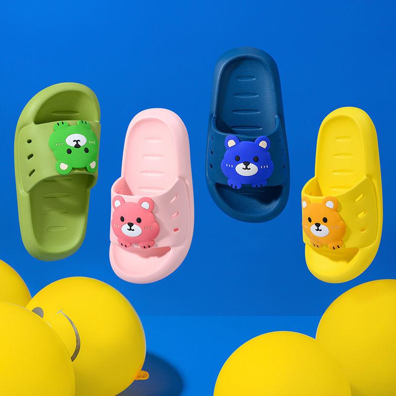 Summer Children's Cute Cartoon Slippers Boys and Girls Outside The Soft Bottom Bathing Non-slip Home Slippers