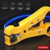 All-In-One Stripping Tool Wire Stripper RG59 RG6 RG11 RG7 Coaxial Cable Stripper Cutter Pliers for Round Cable and Flat Cable