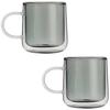 THERMAL GLASSES 250ml FOR COFFEE AND TEA 2 Pcs.
