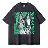 Summer Fashion Pirate King Luffy Second Brother Pattern Design Outdoor T-shirt Y2K Harajuku Washed Short Sleeve