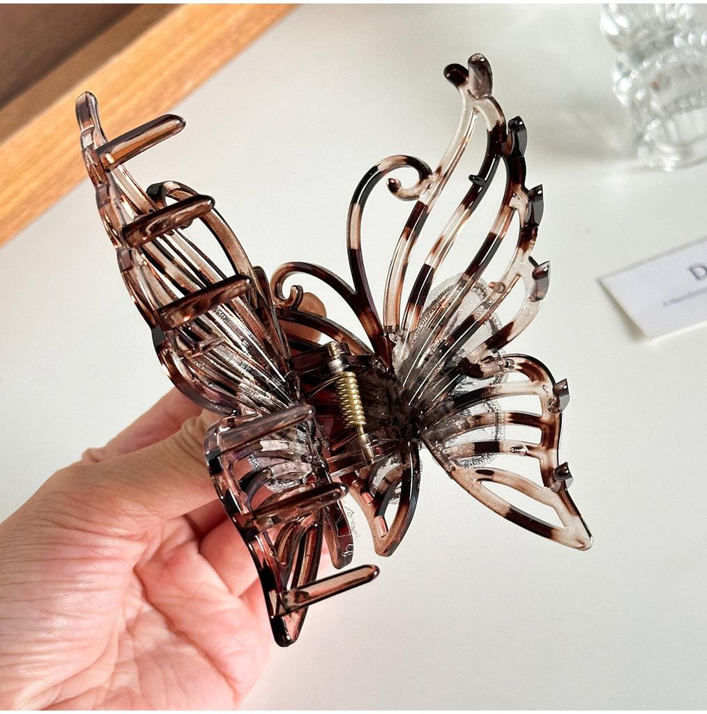 Elegant Vintage Butterfly Hair Clip Large Size For Upscale Fashionable Hairstyles