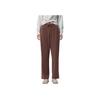 Saucony Cny Sports Lifestyle Series Comfortable Versatile Soft Loose Knit Joggers Women Joggers Red-Brown SA1259KP02L-CO004