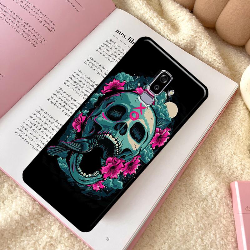 Funny Skull Phone Case For Samsung Galaxy J6 J4 Plus A6 A7 A8 A9 J8 2018 A3 A5 J1 2016 J3 J7 J5 2017