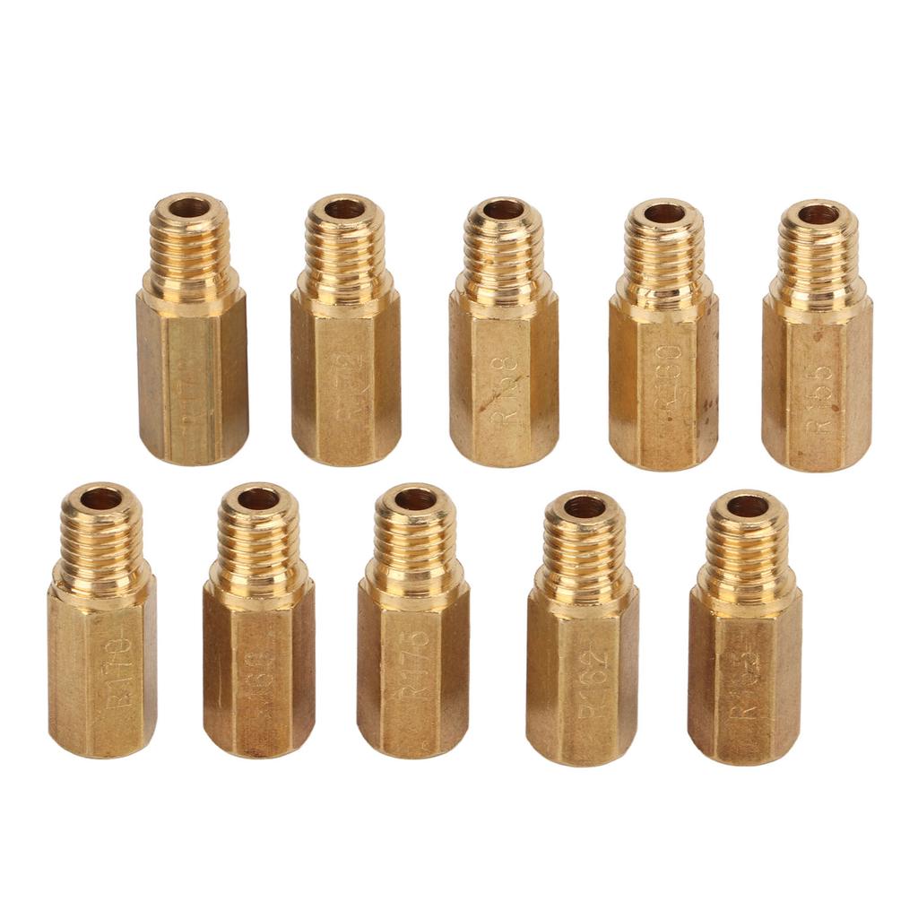 10pcs Carburetor Main Jet Kit Metal Carb Accessories Replacemet for Keihin FCR MX PWK PWM PE PJ 155‑178